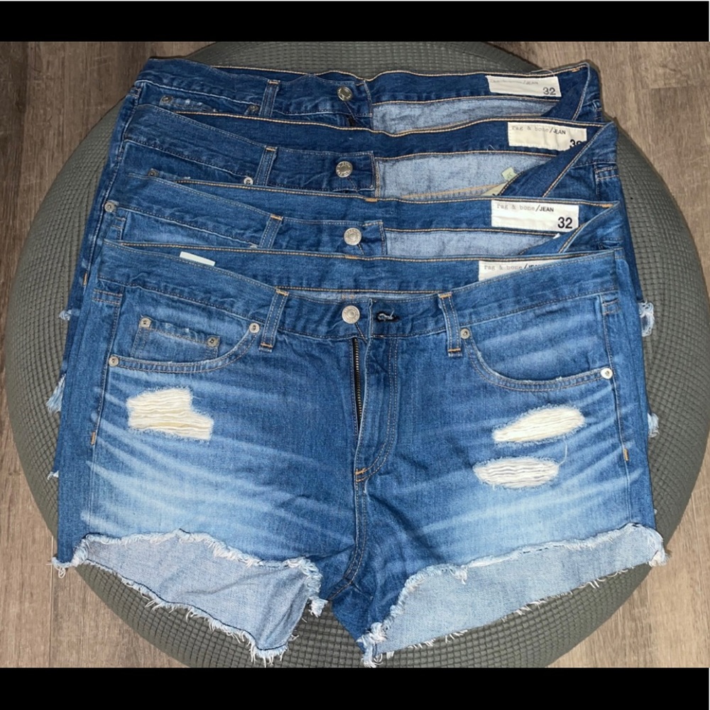Rag & Bone blue denim shorts